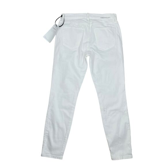 Current Elliott High Rise The Stiletto Skinny Jeans Clean White Size 27 - Picture 5 of 7